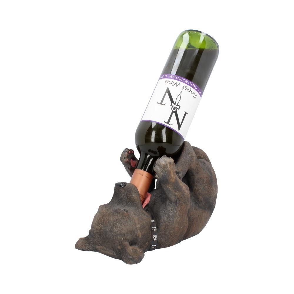 Nemesis Now - Guzzlers - Staffordshire Bull Terrier (Wine) bottle holder - Brown